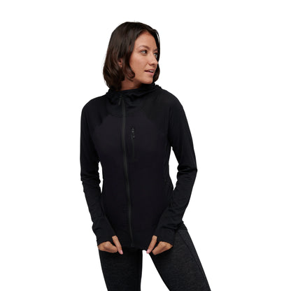 Playera manga larga Coefficient LT Hybrid Hoody- Mujer
