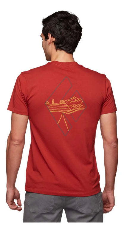 Playera Dessert to Mountain Manga Corta para Hombre